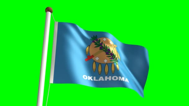 Прапор Оклахоми — стокове відео