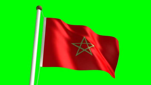 Maroc drapeau vidéo — Video