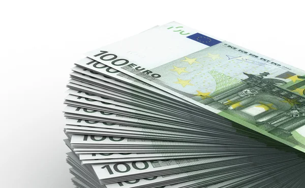 Egy halom euró — Stock Fotó