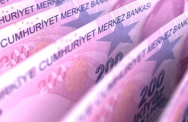 Turkish Lira Close-Up — Stock Photo, Image