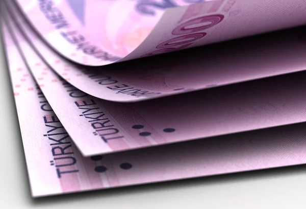 Turkish Lira Close-Up — Stock Photo, Image