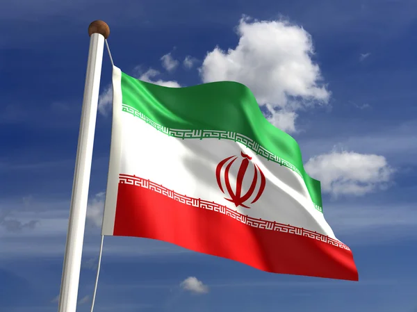 Iran flagga — Stockfoto