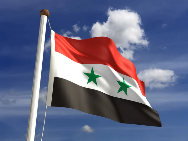 Szíria zászló — Stock Fotó