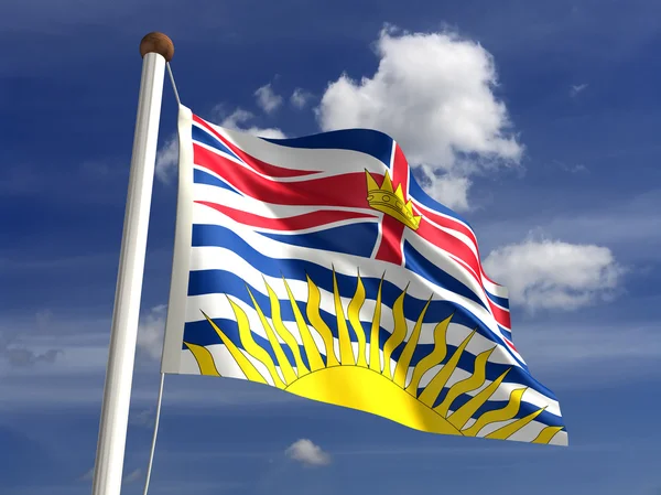Columbia Británica bandera Canadá —  Fotos de Stock