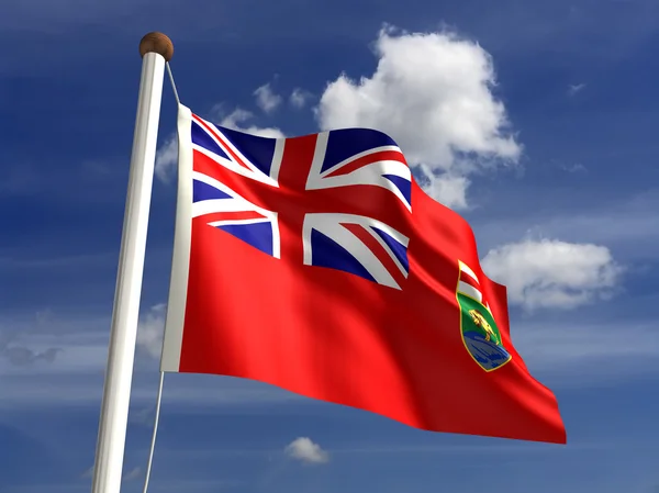 Bandeira de Manitoba Canadá — Fotografia de Stock