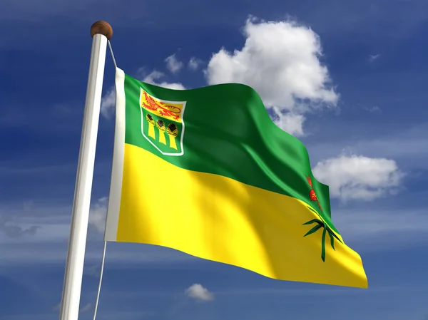 Bandeira de Saskatchewan Canadá — Fotografia de Stock
