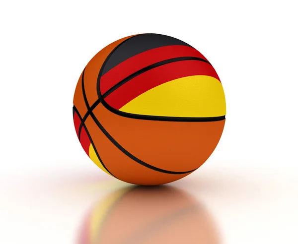 Tysk basketballag – stockfoto