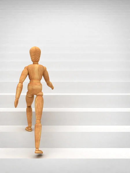 Maniquí subir escaleras — Foto de Stock