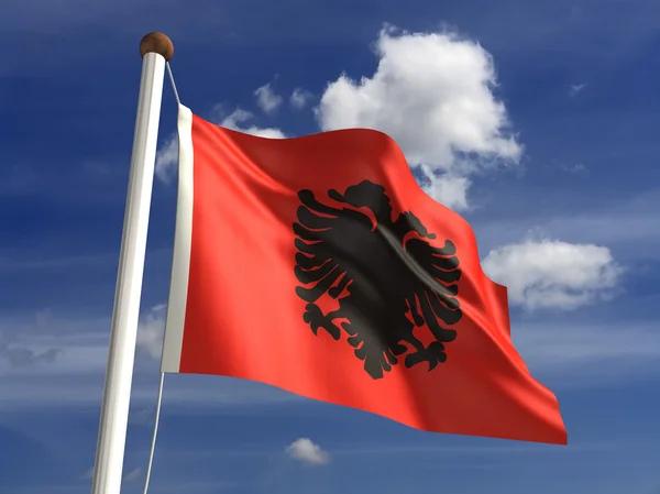 Bandera de Albania —  Fotos de Stock