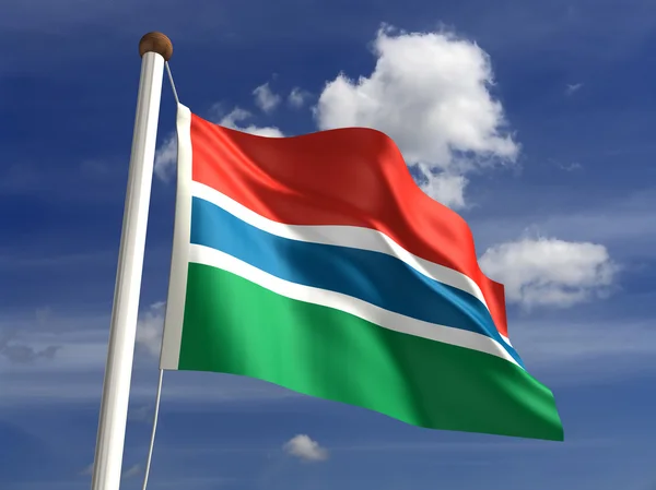 Bandiera Gambia — Foto Stock