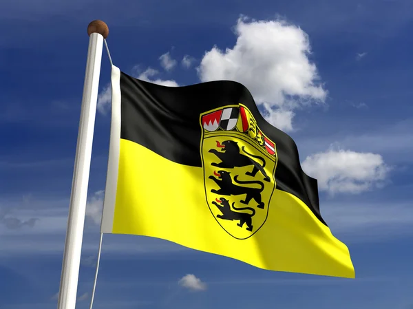 Bandera Baden-Wurttemberg Alemania — Foto de Stock