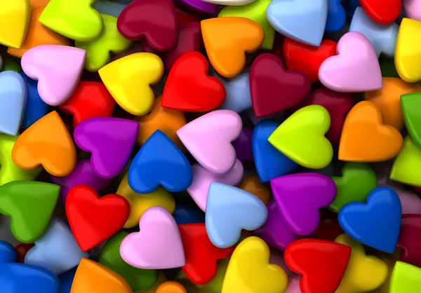 Corazones coloridos — Foto de Stock