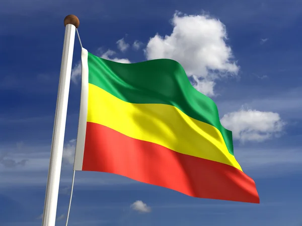 Σημαία της Αιθιοπίας — Φωτογραφία Αρχείου