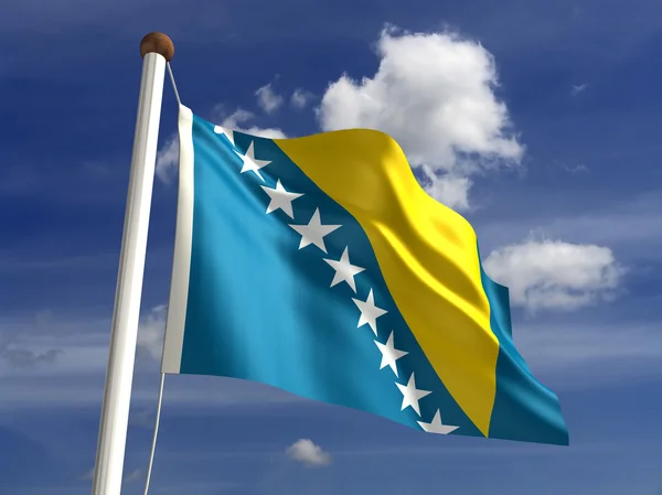 Bandera de Bosnia y Herzegovina — Foto de Stock