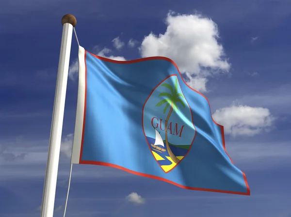 Guam vlajka — Stock fotografie