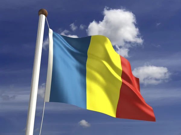 Chad Flag — Stock Photo, Image