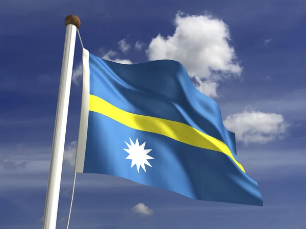 Vlajka Nauru — Stock fotografie