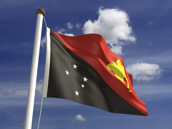 Papua New Guiena Flag — Stock Photo, Image