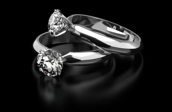 Diamond Rings — Stock Photo, Image