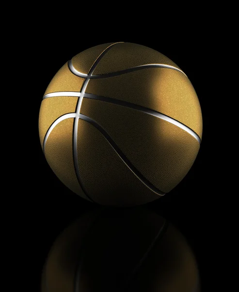 Gouden basketbal — Stockfoto