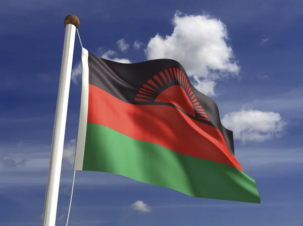 Malawis flagga — Stockfoto
