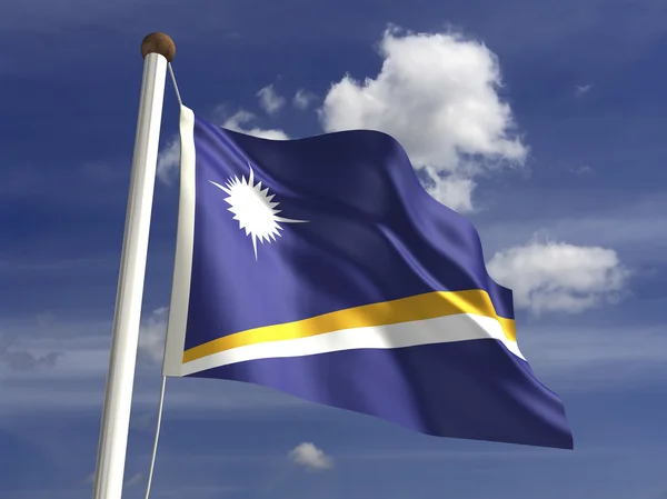 Flaga Wyspy Marshalla — Zdjęcie stockowe