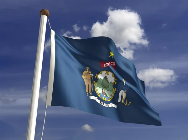 Maine flagga — Stockfoto