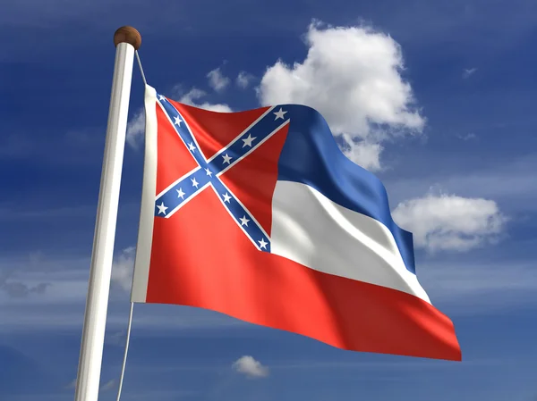 Mississippi vlajka — Stock fotografie