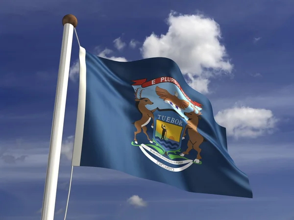 Vlag van Michigan — Stockfoto