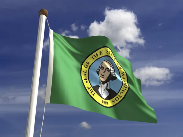 Vlag van Washington — Stockfoto