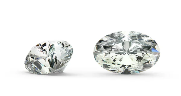 Diamante de corte oval — Fotografia de Stock