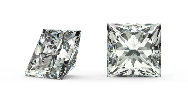 Princess cut diamant — Stockfoto