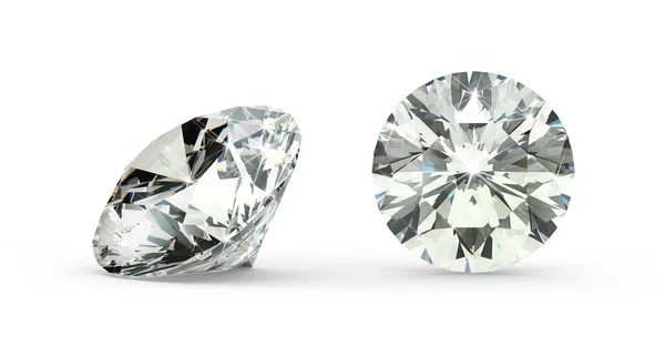 Round Cut Diamond — Stock Photo, Image