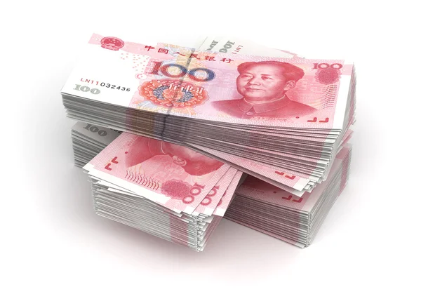 Stack of Yuan — Stock Photo, Image
