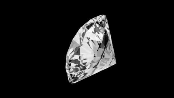 Diamante de talla redonda — Vídeos de Stock