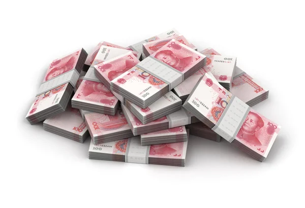 Stack of Yuan — Stock Photo, Image