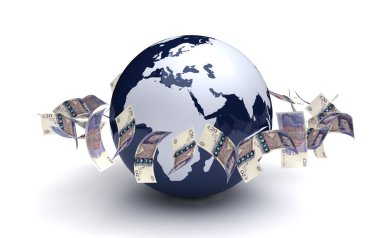 küresel iş pound para birimi