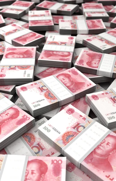 Stack of Yuan — Stock Photo, Image