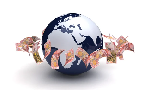 Negocios globales Nueva Zelanda Moneda — Foto de Stock