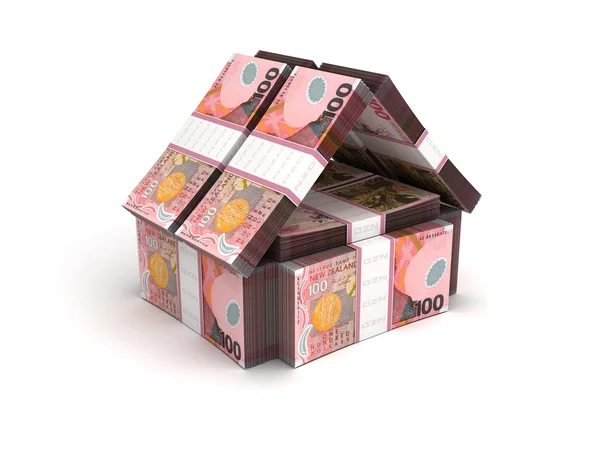 Dolar nowozelandzki pojęcie nieruchomości — Zdjęcie stockowe