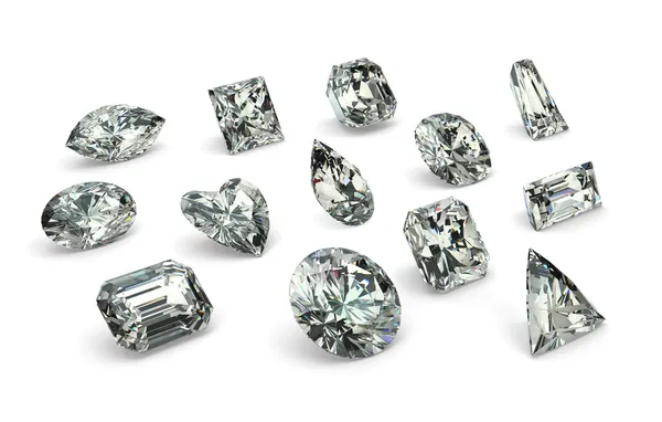 Diamantové řezy — Stock fotografie