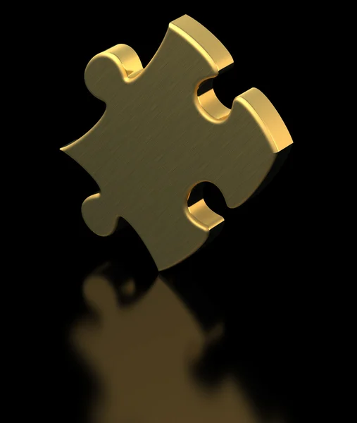 Golden Puzzle — Stock Photo, Image