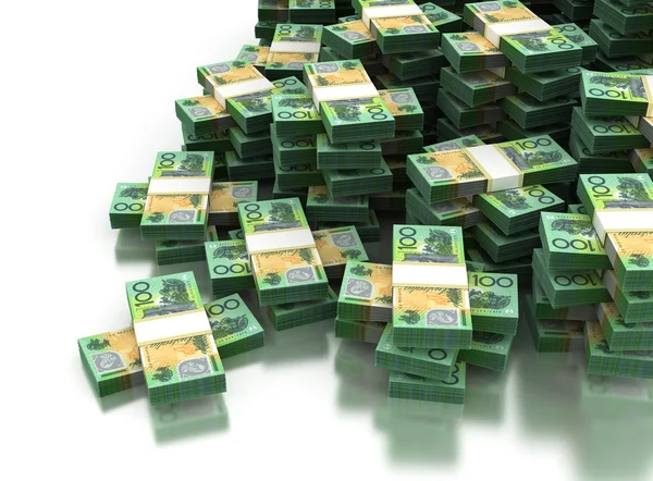 Pila de dólar australiano — Foto de Stock