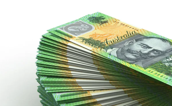 Stapel van Australische dollar — Stockfoto