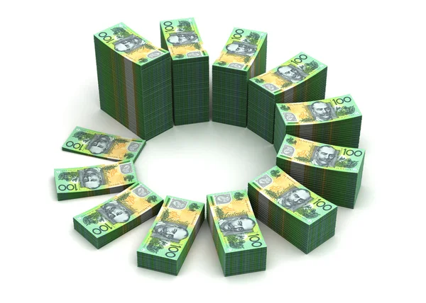 Australský dolar graf — Stock fotografie