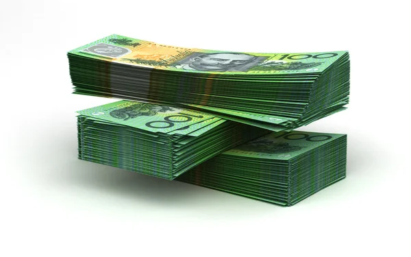 Stapel van Australische dollar — Stockfoto