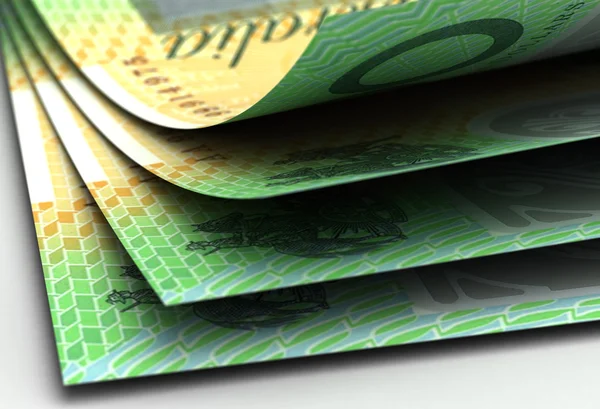 Australische dollar close-up — Stockfoto