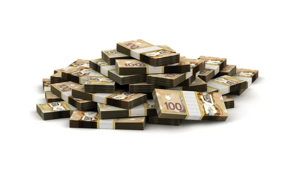 Stack of Canadian Dollar — Stock Photo, Image