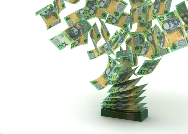 Vliegende Australische dollar — Stockfoto