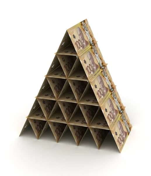 Канадская долларовая пирамида — стоковое фото